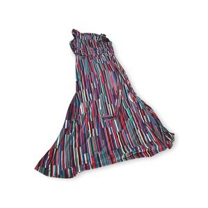 Calvin Klein Maxi Dress Sleeveless Multicolor Striped Casual